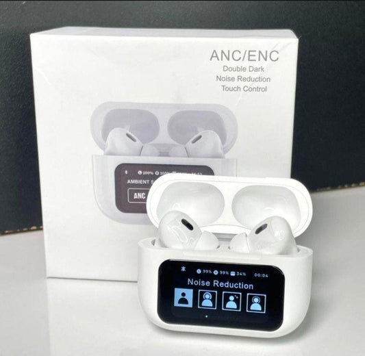 AIRPODS A9 PRO Touch Screen ANC/ENC Noise Reduction