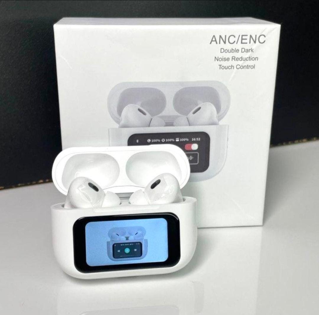 AIRPODS A9 PRO Touch Screen ANC/ENC Noise Reduction